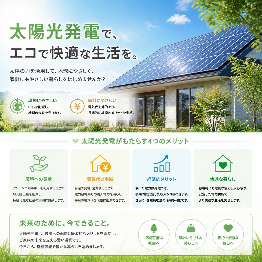 3. 太陽光発電の導入で生活の質を向上