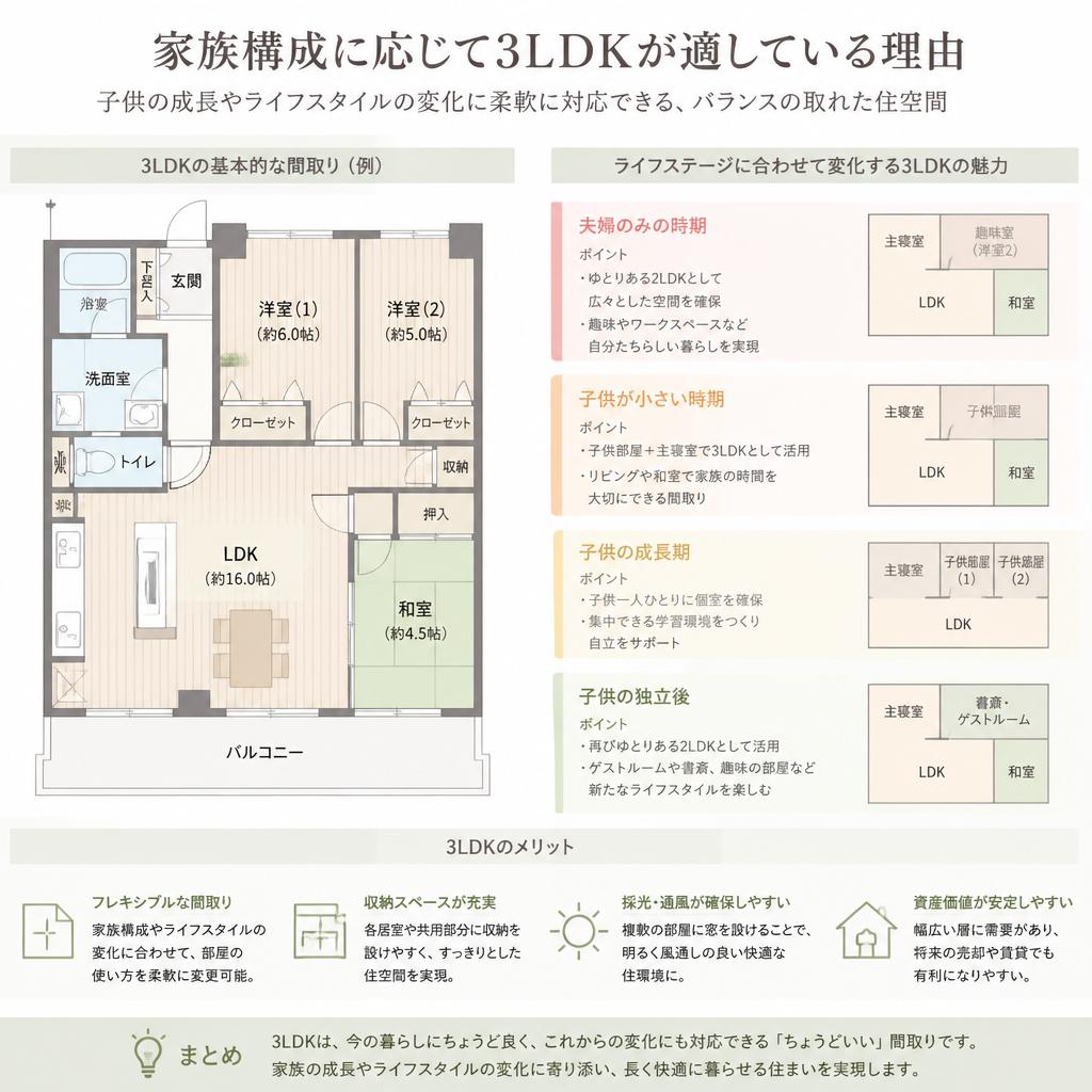 2. 家族構成に応じた間取りの提案