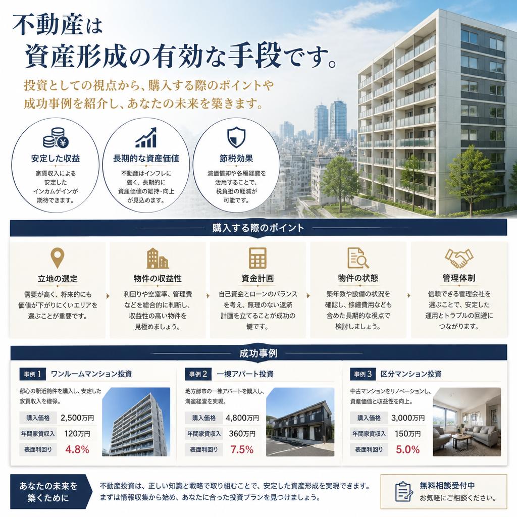 資産形成のための不動産投資