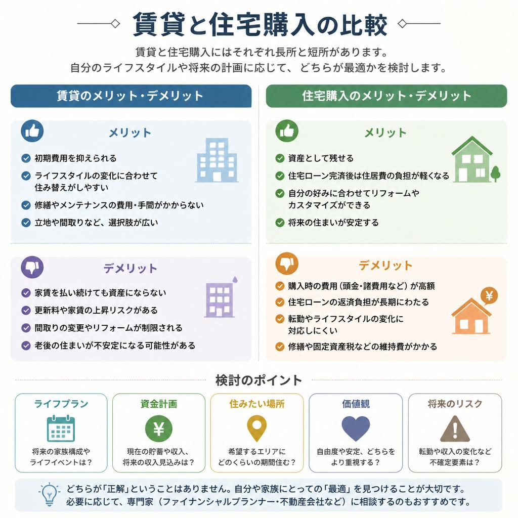 2. 賃貸と購入の比較