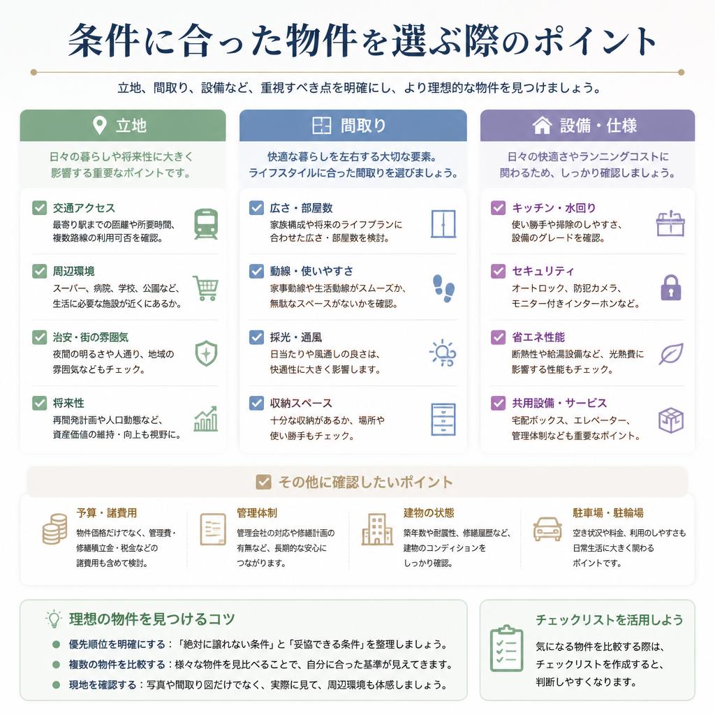 物件選びのポイント