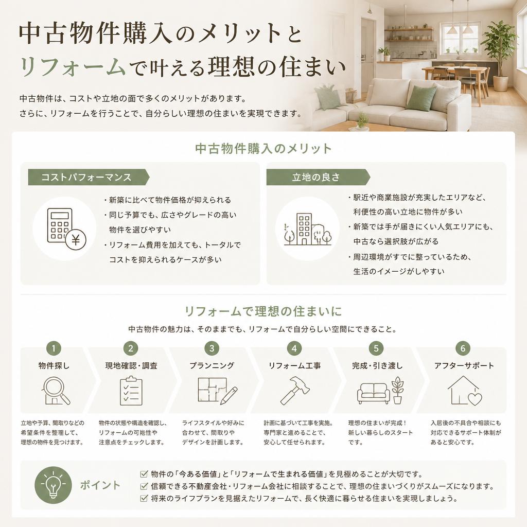 3. 中古物件の魅力とリフォームの可能性