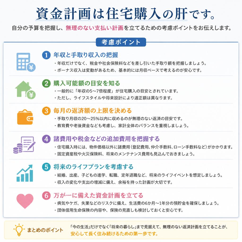 2. ゆとりを持った資金計画の立て方