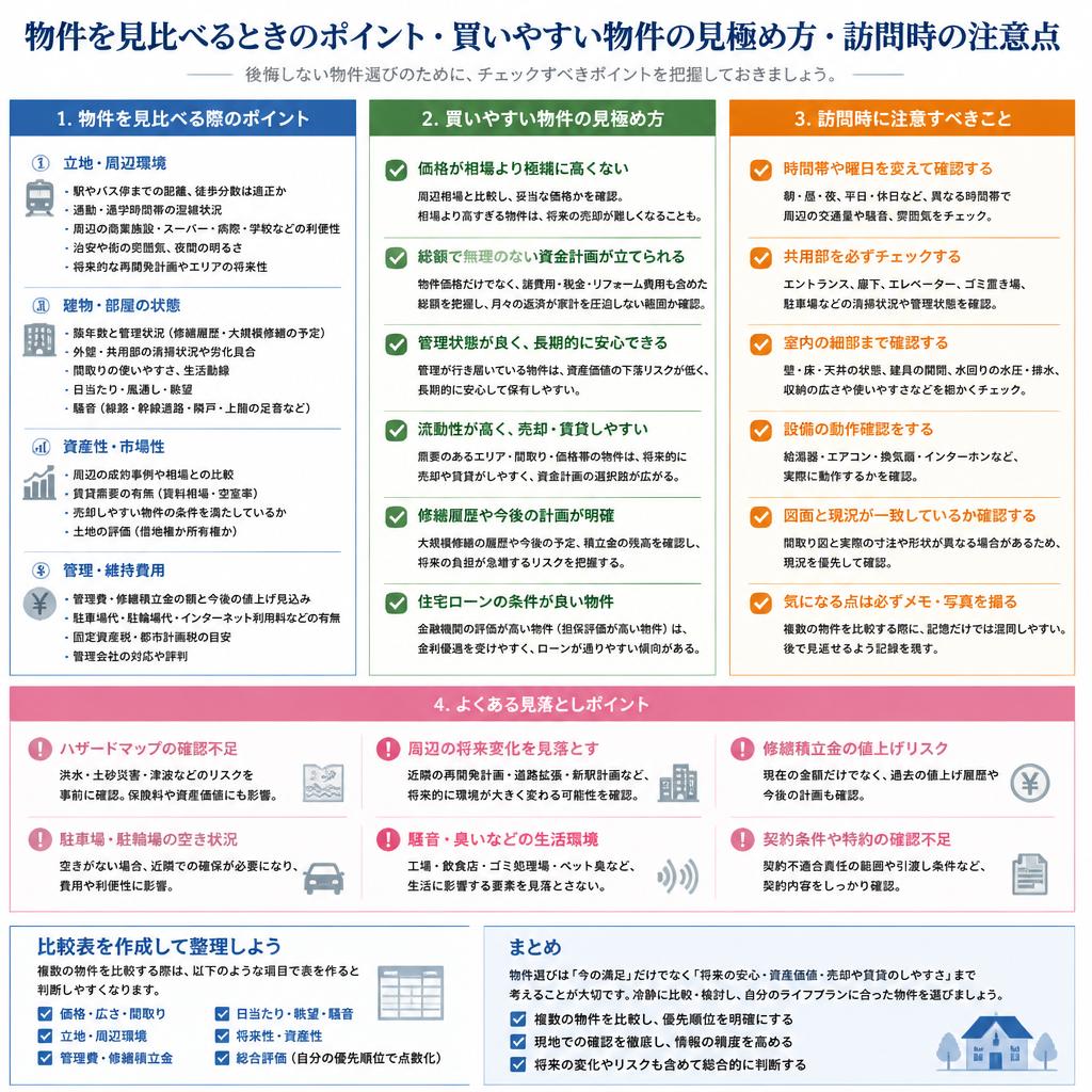 4. 物件比較のテクニックと注意点