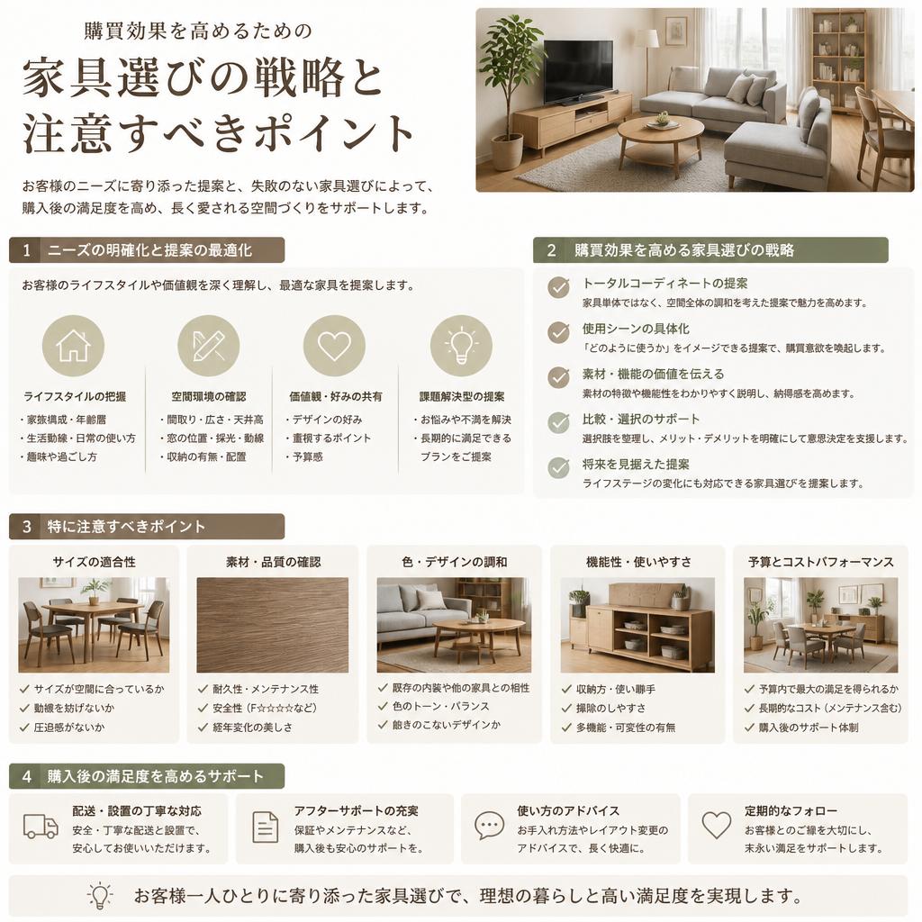購効果を高める家具選び