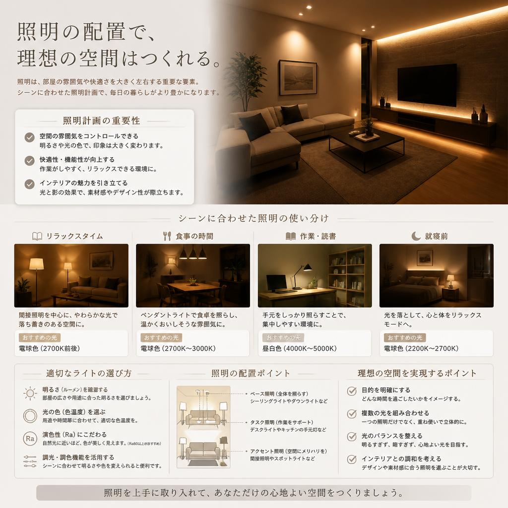 照明計画が空間を変える