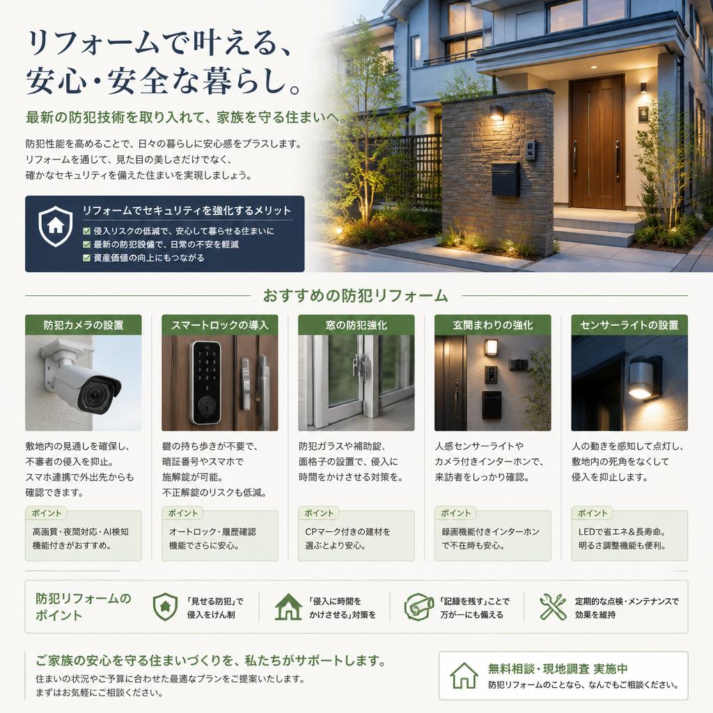 4. リフォームでさらに強化する防犯対策
