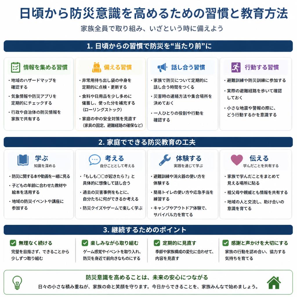 3. 防災意識を高めるための習慣
