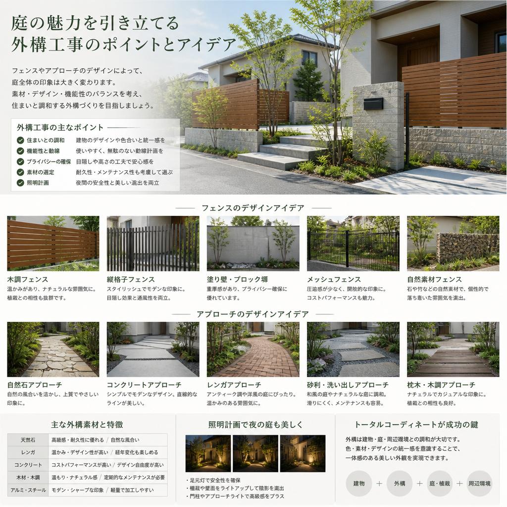 外構工事で印象アップ
