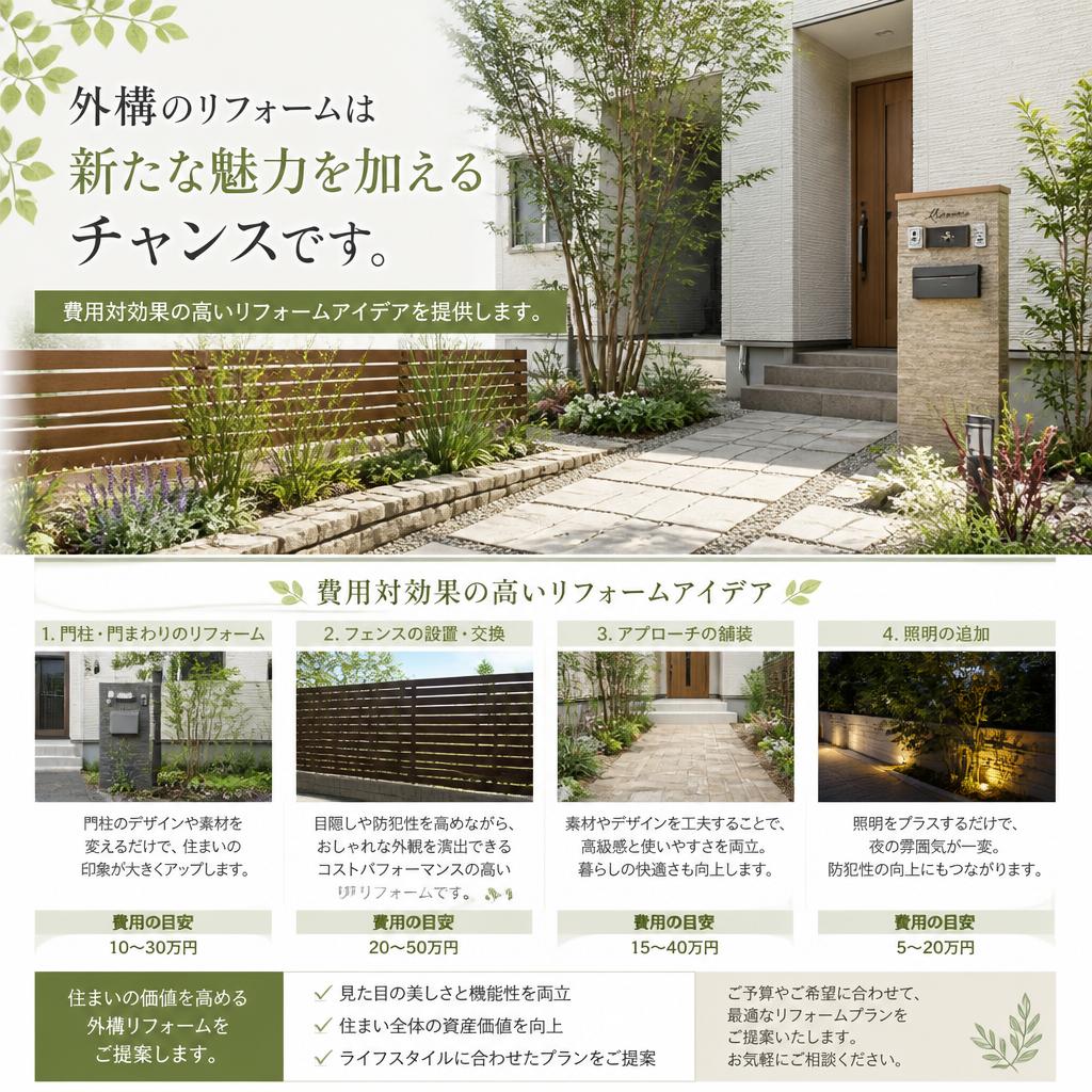 リフォームで実現する理想の外構