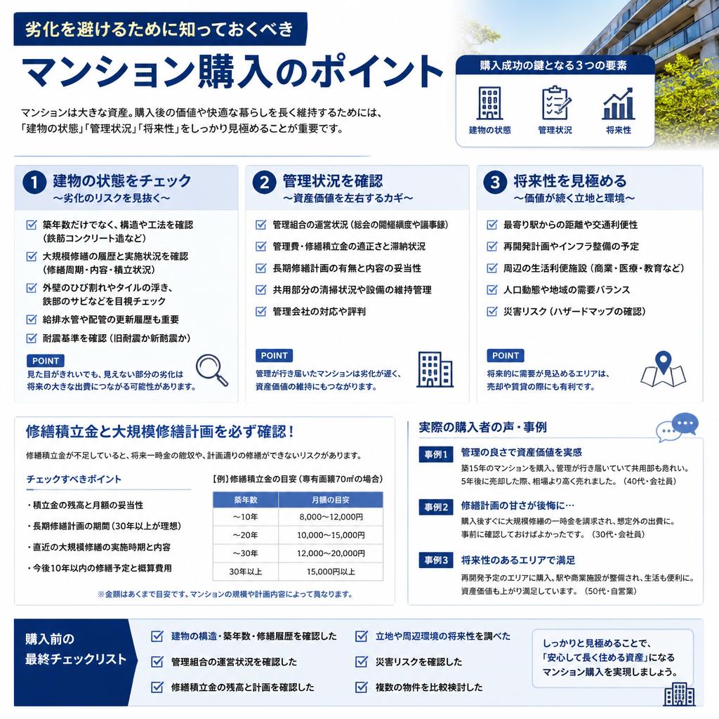 失敗しないマンション購入のポイント