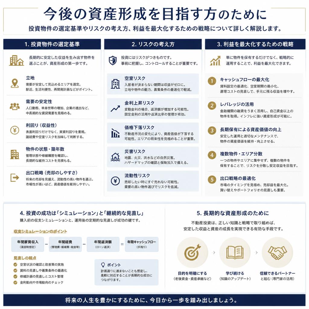 4. 投資物件としての選び方