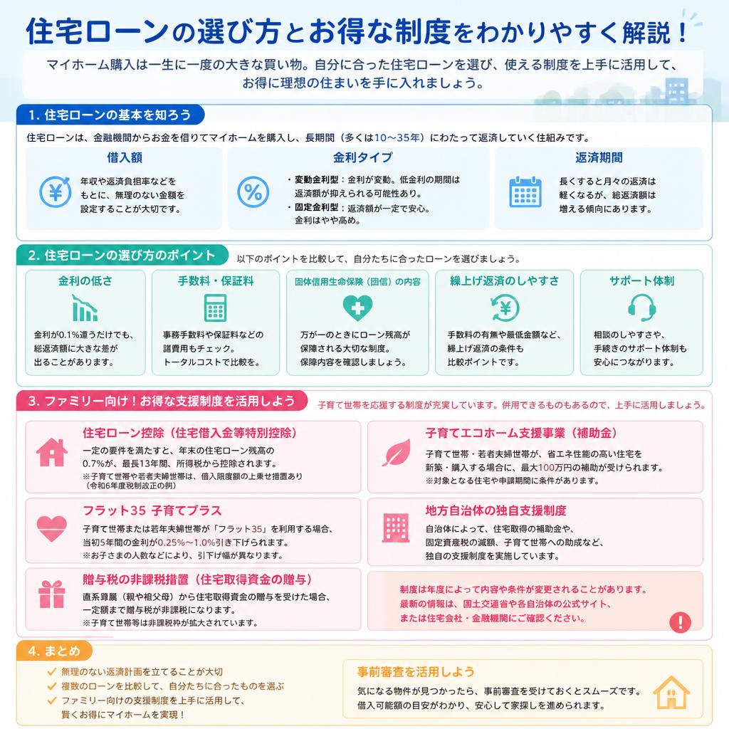 住宅ローンとお得な購入方法