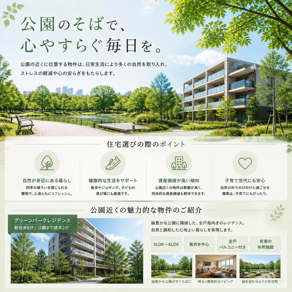 豊かな自然を感じる住宅選び